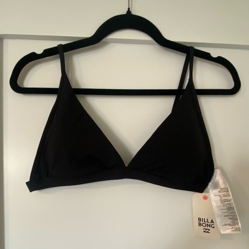 Billabong Sol Searcher Hi Tri Bikini Top - Black - Size XL